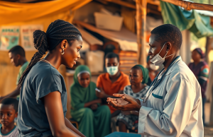 What strategies can be employed to improve healthcare access and outcomes in poor countries, and how might this impact overall economic development?