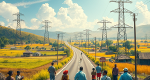 How can investing in infrastructure, such as roads, electricity, and internet connectivity, help lift poor countries out of poverty by facilitating trade and access to services?