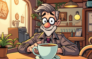 Lt. Grey keeps the facts real and the coffee fake 😂☕️