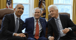 Les anciens présidents Obama, Clinton et Bush absents du déjeuner inaugural de Donald Trump, une tradition remontée à 1897