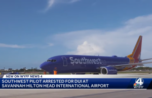 Savannah Airport, Georgia – Un pilote de Southwest Airlines arrêté pour suspicion d’ivresse avant le décollage