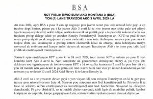 Montana rompt avec Fritz Jean et exige la dissolution immédiate du Conseil Présidentiel de Transition