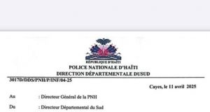 Cayes/Tiburon – Le Sud sous tension : Guy Philippe, 33 hommes armés et la menace d’un nouveau front insurrectionnel, rapporte le Commissaire Compère
