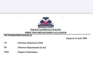 Cayes/Tiburon – Le Sud sous tension : Guy Philippe, 33 hommes armés et la menace d’un nouveau front insurrectionnel, rapporte le Commissaire Compère