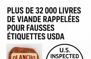 New Jersey – Plus de 32 000 livres de viande rappelées pour « fake USDA inspection labels »
