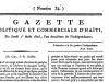 Haïti, 1er aout 1805 : la Gazette d’Haïti décrit la fête du 25 juillet consacrée à l’anniversaire de naissance de l’Empereur Jacques Iᵉʳ