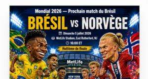 Brésil éliminé par la Norvège (2-1) : la Seleção quitte le Mondial sans avoir jamais battu les Scandinaves