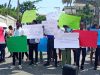 Manifestation d’étudiants en médecine