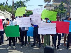 Manifestation d’étudiants en médecine